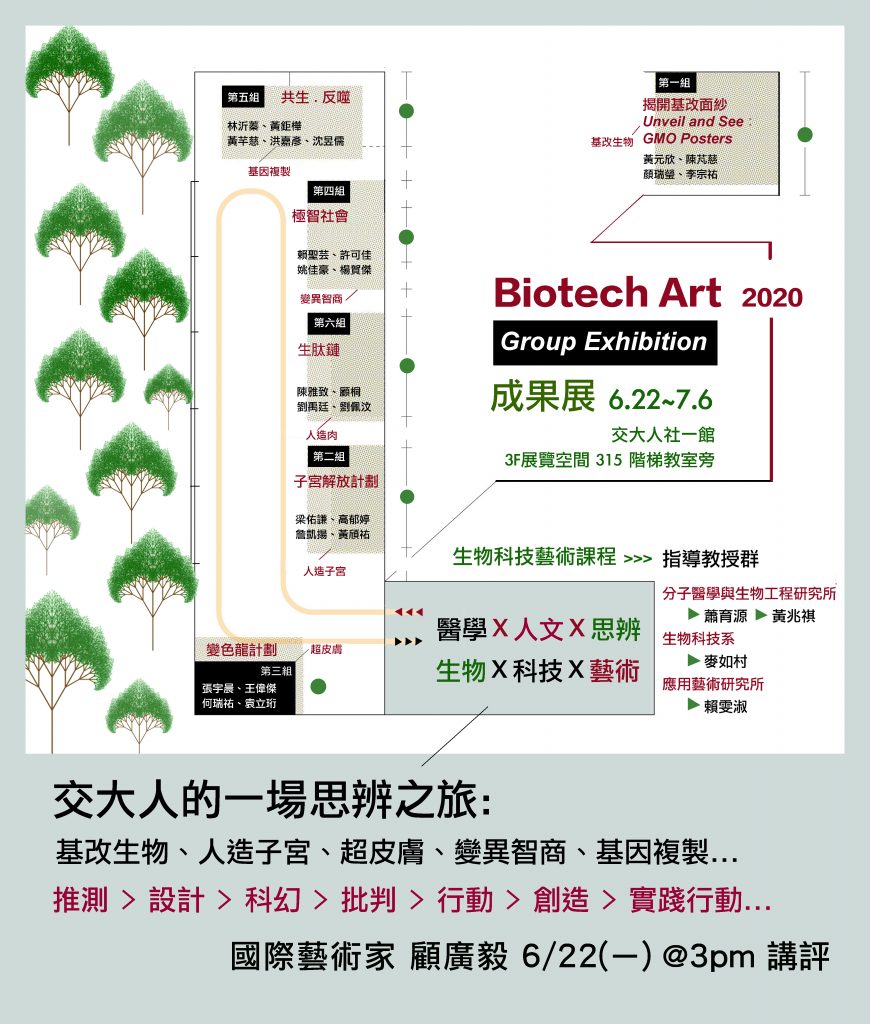 交大生物科技藝術 課程成果展 Biotech Art Group Exhibition